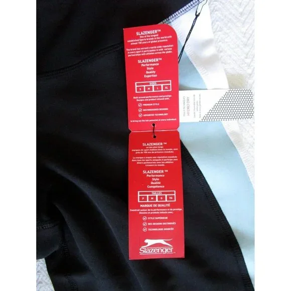 Slazenger Ladies' Sports Performance Short Leggings - NWT Light Blue - LARGE - Picture 9 of 12